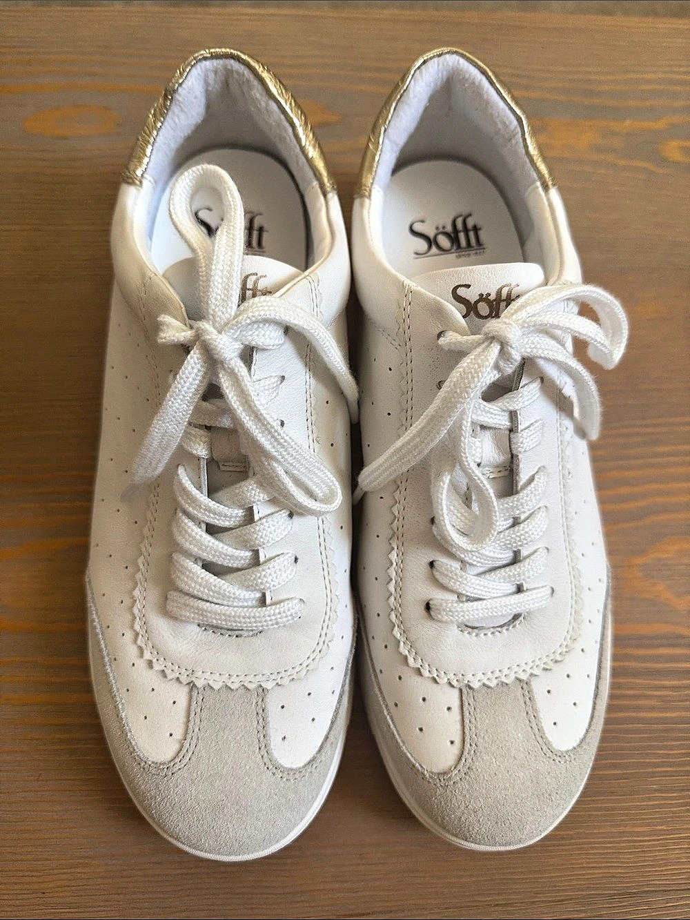 Soffit White & Gold Sneakers
